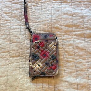 Floral Quilted Wristlet